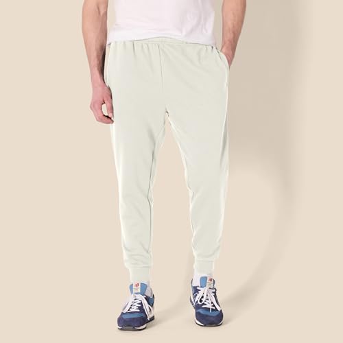 Image of Amazon Essentials Men's Relaxed Fit Fleece Joggers Sweatpants with Drawstring Waist, Tapered Leg, Ribbed Cuffs, Brushed Interior