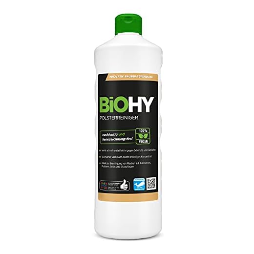 Matratzenreiniger 500 ml Matratzen-Reinigungsmittel Matratzen Betten Polster Reinigung Auffrischung Matratzen Bettmatratzen Reiniger 4 BiOHY Spezial Polsterreiniger (1l Flasche) | Ideal für Autositze, Sofas, Matratzen etc. | Ebenfalls für Waschsauger geeignet