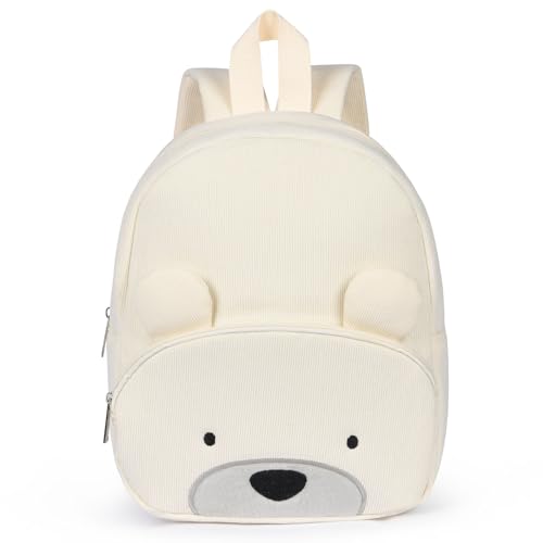 Aomig Kids Mini Backpack, Toddler Cartoon School Rucksack, Preschool Kindergarten Elementary Small Backpack, Toddler Girls Boys Adjustable Rucksack, Kids Corduroy Backpack for School Travel