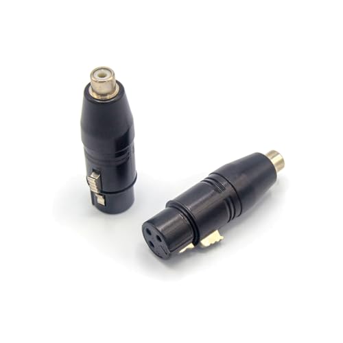 Adaptador XLR Hembra a RCA Hembra 2 unidades miniatura 6