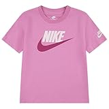 NIKE Nkn Club Family S/S Knit Top, T-Shirt Unisex Kids, Magic Flamingo