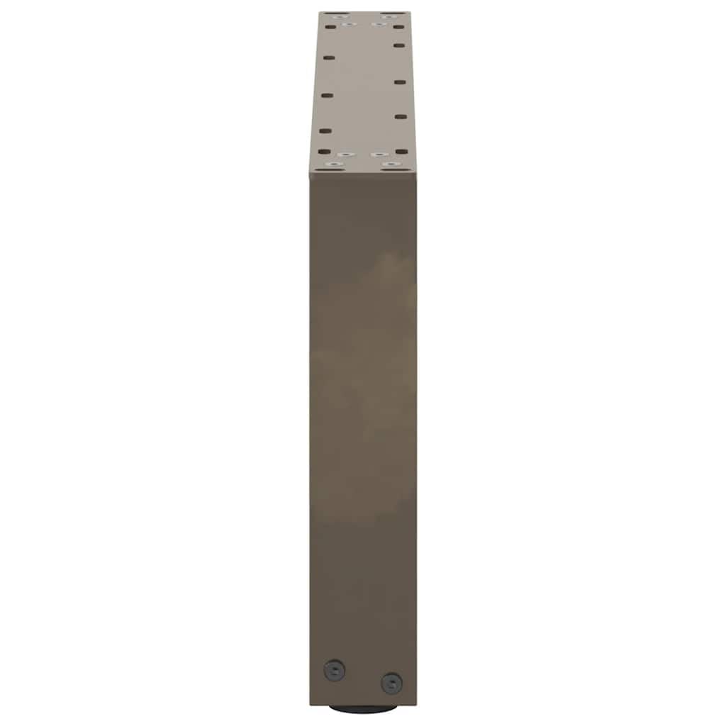 Gambe per tavolino da salotto a forma di U, in acciaio, 2 pezzi, 60 x