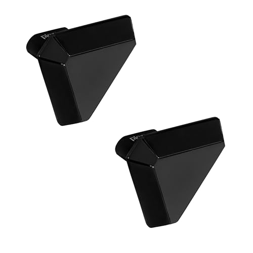 Image of Plantex Knobs for Drawer /Drawer Knobs /Triangle Knob for Cabinets /Drawer Handle /Pull-Push Knob for Kitchen /Bedroom Drawers - Pack of 2 (SH-431, DC-Black & Z-Black)