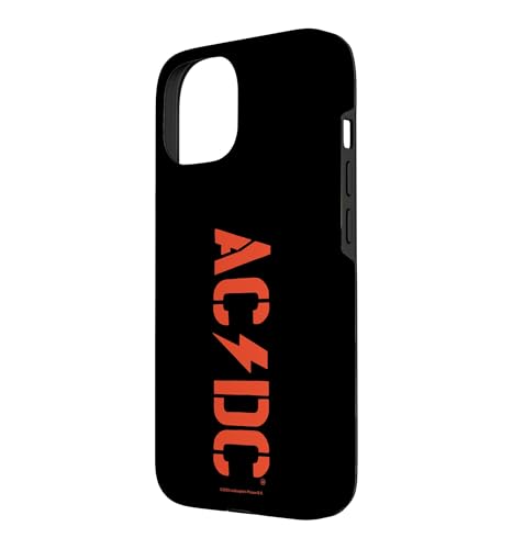 Coque iPhone 15 AC/DC PWR UP évite rayures style rock robuste