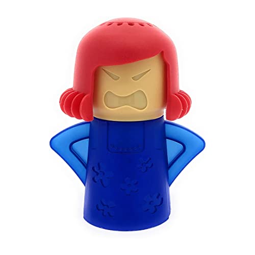 Angry Mama Limpiador de microondas - Limpiador a vapor para horno microondas - Vaporizador de mamá...