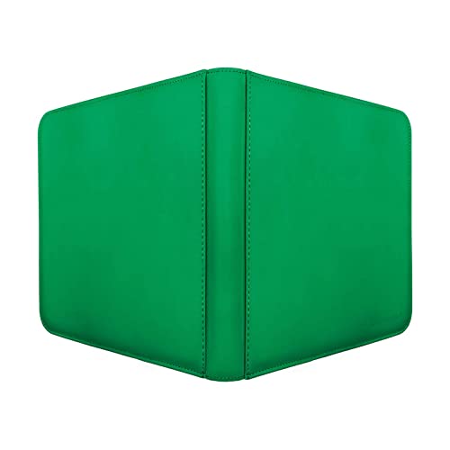 Image of Ultra Pro E-15741 Ultra Pro-12 Pocket Zippered Pro Binder-Green, M