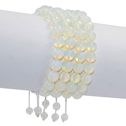 Image of AD Beads Natural 10mm Gemstone Bracelets Healing Power Crystal Macrame Adjustable 7-9 Inch