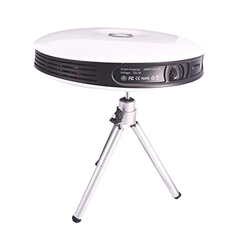Proiettore Intelligente, Micro proiettore per Telefono Cellulare Supporto 1080P Full HD, CPU a Otto Core, Compatibile con HDMI/TF/USB per Home Entertainment, Party e Giochi