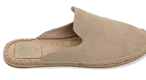 Image of Women's Simple Mule Breathable Flat Espadrilles Shoes, Pure Color Mules