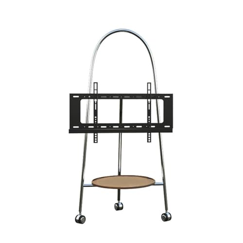 Soporte móvil de piso para TV de acero inoxidable miniatura 4