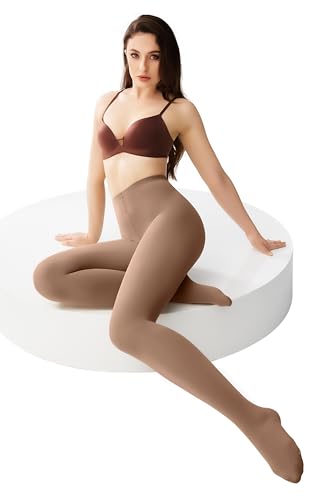 Image of leg elegant Women's 80 Den Microfiber Soft Opaque Tights Pantyhose