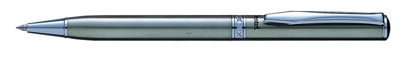 Pentel B810 Sterling Excel Retractable Ballpoint Pen in Silver, Black ink (Single Pen)