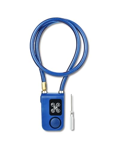 Alarma sin cuotas, kit seguridad casa, sensor puerta, activación inmediata al cortar cuerda, fácil instalación, protección moto y bicicleta, negro
