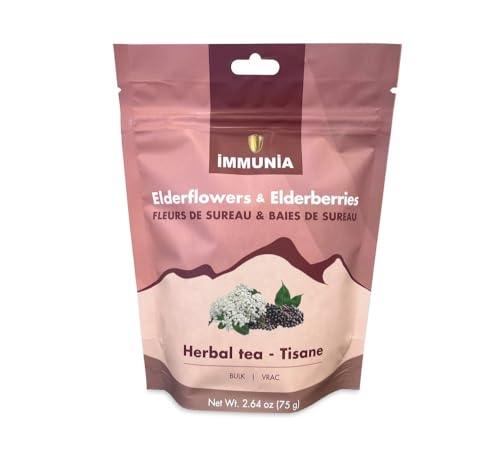 Elderflower & Elderberry Bulk – Herbal Tea Blend for Wellness (Makes up to 75 Cups) | Ideal for Baking, Jelly & Cookies | 75 g (Loose Bulk)