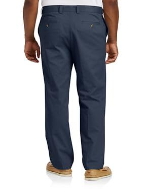 DXL Big + Tall Essentials Men's Big and Tall Flat-Front Twill Pants2