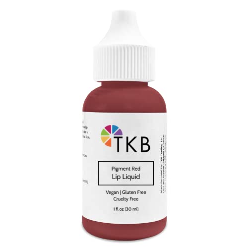 TKB Lip Liquid Color | Liquid Lip Color for TKB Gloss Base, DIY Lip Gloss, Pigmented Lip Gloss and Lipstick Colorant, Made in USA (1floz (30ml), Pigment Red) image 4