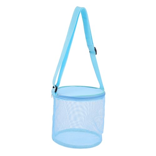 BESPORTBLE Boys and Girls Beach Bag Tulle Seashell Storage Bag for Beach Toys Portable Shell Storage Holder
