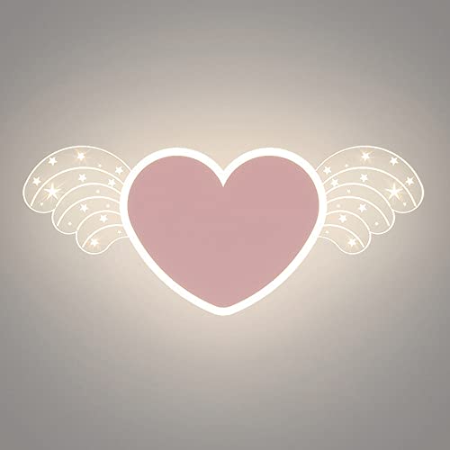 Lámpara de pared con corazón de amor creativo para un hogar cálido 2