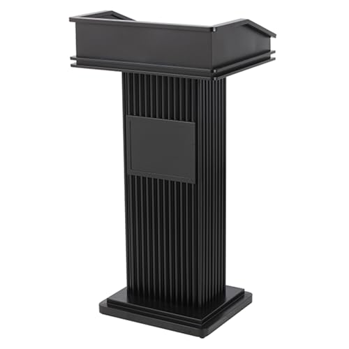 Podium ze stali nierdzewnej z miejscem do przechowywania, personalizowane logo i tekst, stojące na podłodze do kościoła, szkoły, seminarium