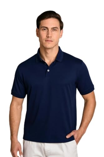 Camiseta polo para hombre de algodón Supima mercerizado – suave, transpirable y de calidad premium, corte clásico miniatura 1