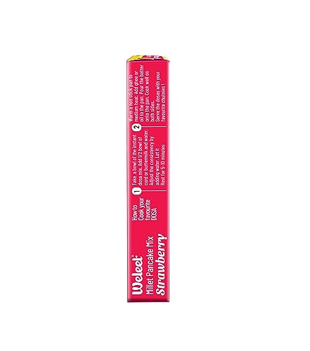 Image of Weleet Millet Pancake Mix Powder Combo | Strawberry & Mango Vanilla Flavour | 0% Maida, Gluten-Free, Diabetic Friendly - 200 gm Each (Pack of 2)