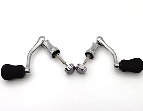 Mixed Pack Fishing Spinning Reel Handle, All-Metal, with The Grip EVA for Spinning Reels Replacement Grip Parts,2 Pack, Large,X-Large - Thumbnail 4
