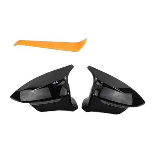 Coques de rétroviseurs noirs brillants protection et style pour Seat Cupra