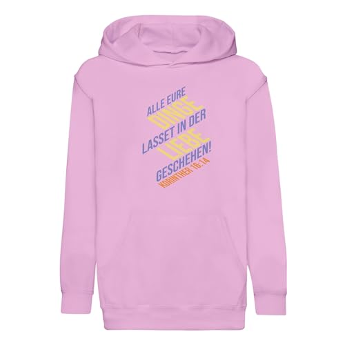 Sweat à capuche enfant Korinther 16:14 de qualité premium