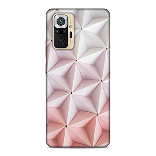 Image of Printed Mobile Back Hard Case Cover for Xiaomi Redmi Note 10 Pro Max | Pink Stars, Multi Stars Black dot -2180