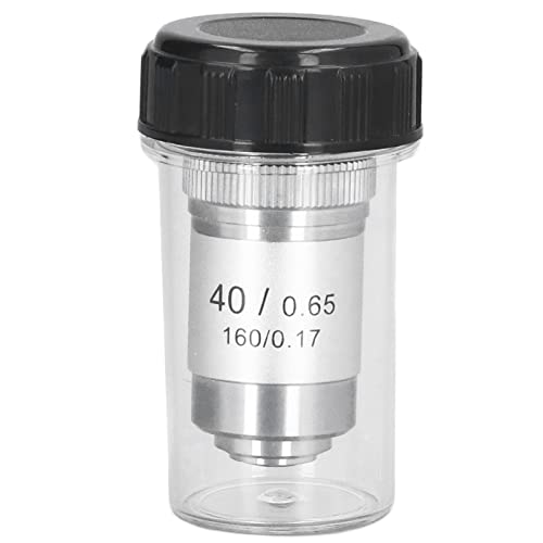 Objetivo de Microscopio Acromático 40X, Lente de Gran Aumento para Estudio, Trabajo o Investigación, Imagen Más Brillante con Dispositivo de Resorte, Interfaz RMS de Material de - imagen 5