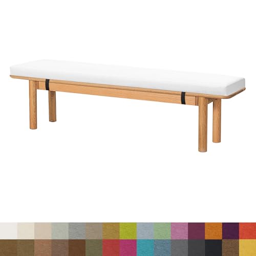 Coussin de banc de jardin extérieur haut de gamme, assise de porche beige 30x30