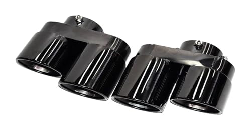 Tubos de escape fibra carbono negro X5 G05 reparan salidas dañadas con silenciadores de 4 puntas