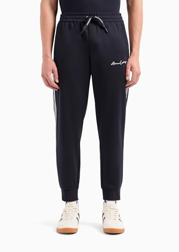 Armani Exchange Men's Signature Logo Stretch Poly Viscose Jogger