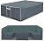 Outdoor Furniture Cover Waterproof, Outdoor Sectional Cover, 500D Heavy Duty, All Weather Protection Rectangular Patio Covers for Outdoor Furniture Set, 126" L x 64" W x 29" H -Grey