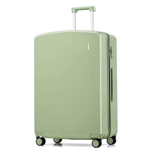 Hanke 28" Spinner Luggage Hard Shell TSA Lock Bamboo Green