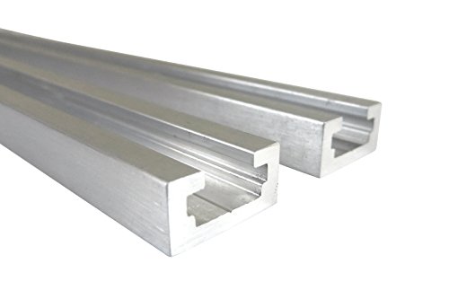 Lot 2 Each, 36" Aluminum T Track 3/4" By 3/8" Slot, Accepts 1/4" Hex Bolts, 1/4" Or 5/16" T Bolts, Countersunk Holes Every 6" 112122 #TOP5