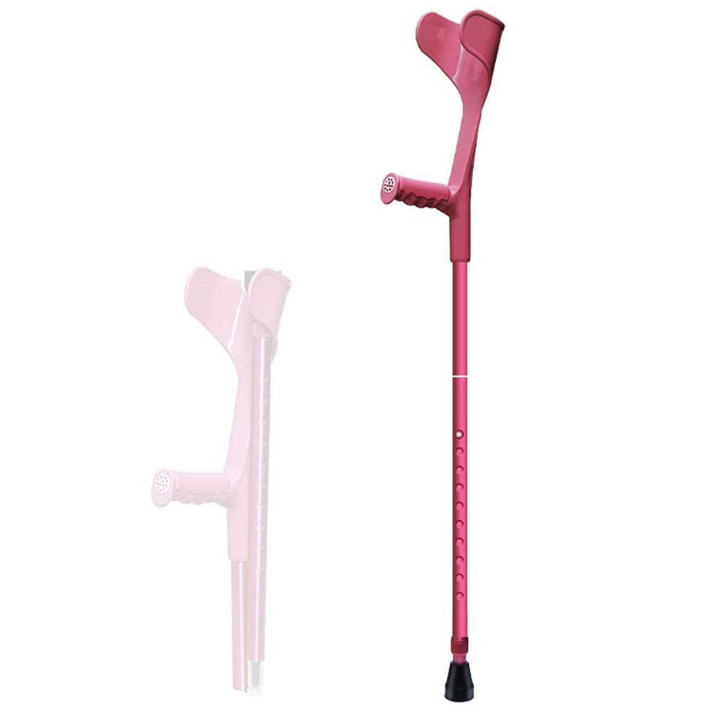 Muleta de antebrazo, muleta Plegable de Aluminio, muleta de Altura Ajustable para Adultos, para Adultos y niños con Alturas de 4'7" - 6'1" Lucky Star