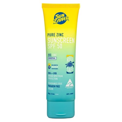 Sun Zapper Crema solar de zinc puro SPF 50 Protector solar de zinc mineral seguro para arrecifes