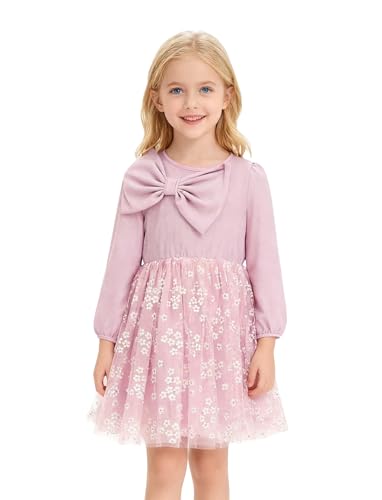 PATPAT Tüll Kleid Mädchen Blumen Kleider für Prinzessin...