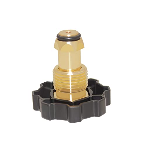 Hooshing-Soft-Nose-POL-Propane-Gas-Tank-Adapter-with-14-Hose-Barb-LP-Tank-Atapter-100-Solid-Brass