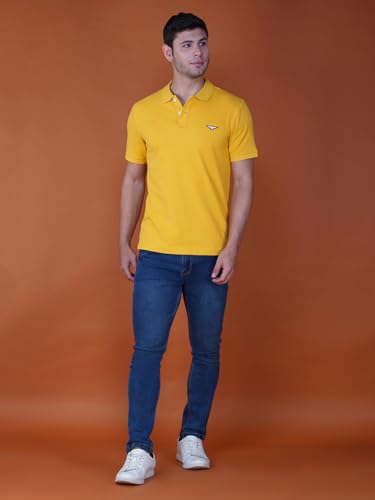 Image of Zvezda Men's Cotton Polo T-Shirt /European Fit /Half Sleeve Casual Wear for Daily Use /Soft Breathable Fabric /Stylish & Comfortable Polo for Office, Outing & Everyday Wear