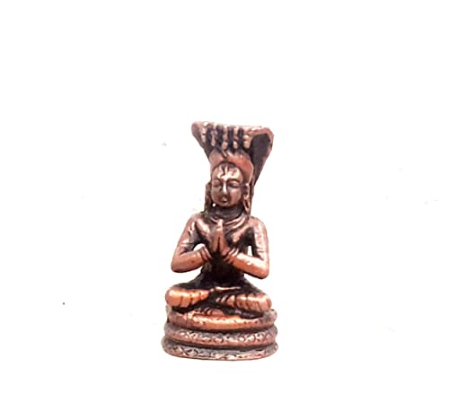 Image of Copper god Idols Manavala Mahamuni,1.8inches, 50 Grams, Patina Antique Finish, Pack of 1 Piece