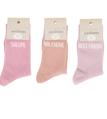 Pack de calcetines con lentejuelas FELIZZ el regalo original para sorprender