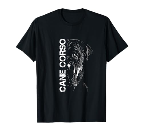 Hunde Cane Corso Italiano Geschenk Cane Corso Dog T-Shirt for Women & Dog Owners, Black, Small, Classic Fit, Crew Neck, Short Sleeve