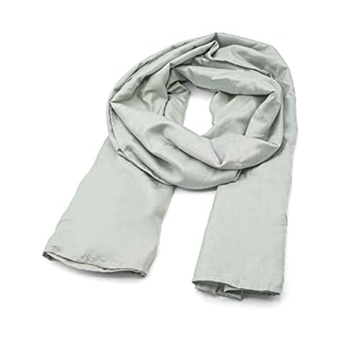 Halsa EMF Protection Scarf Silver Fiber Fabric, RF Blocking Radiation Protection from 5G, 4G, WiFi, Cellular, Bluetooth. High Shielding Efficiency, Unisex. Multiple Ways To Wear. Cover