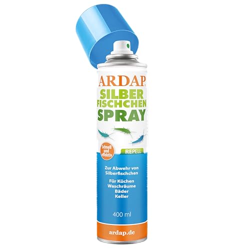 ARDAP Repell Silberfisch Spray 400ml - Mittel gegen Silberfische - Silberfische Spray - Silberfischspray - Silberfischchen - Spray gegen Silberfische - Wirkt schnell & effektiv (PT19)