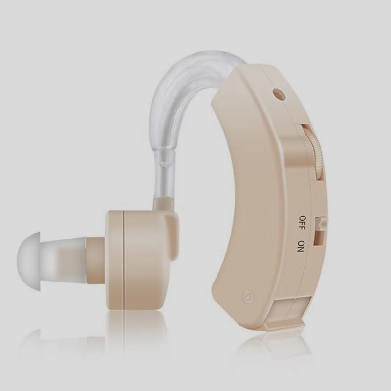 Hearing Aids for Seniors - Sound Amplifier Super Mini Size Sound Enhancer (Honey Skin)