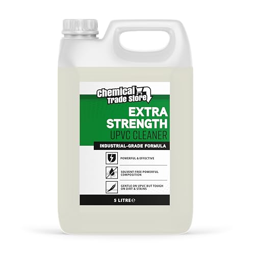 Chemical Trade Store - UPVC Cleaner for Hard Plastic Doors Gutters and Window Frames - 5 Litre