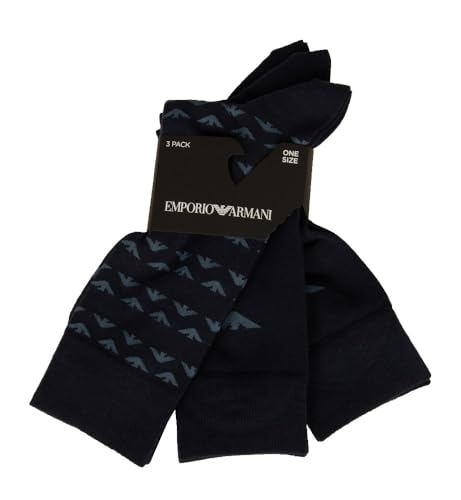 Chaussettes homme Emporio Armani lot de 3 en coton respirant et anti-frottement 4F292