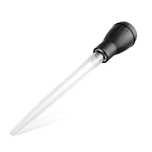 Amison Turkey Baster Chicken Poultry Meat BBQ Baster Syringe Tube Pump Pipe Type 30ml for Cooking and Roasting Heat Resistant